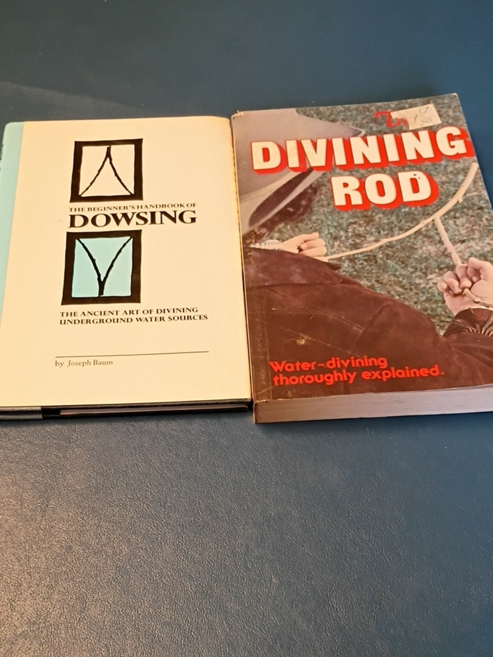 Divining Rod Coffee Table Books - Blue & Red Covers